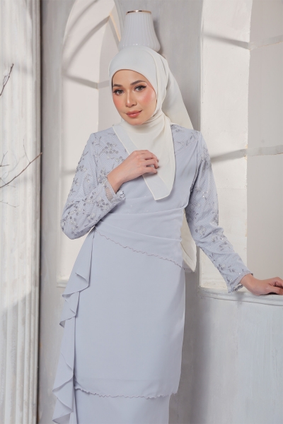Kurung Elyssa - Ashblue